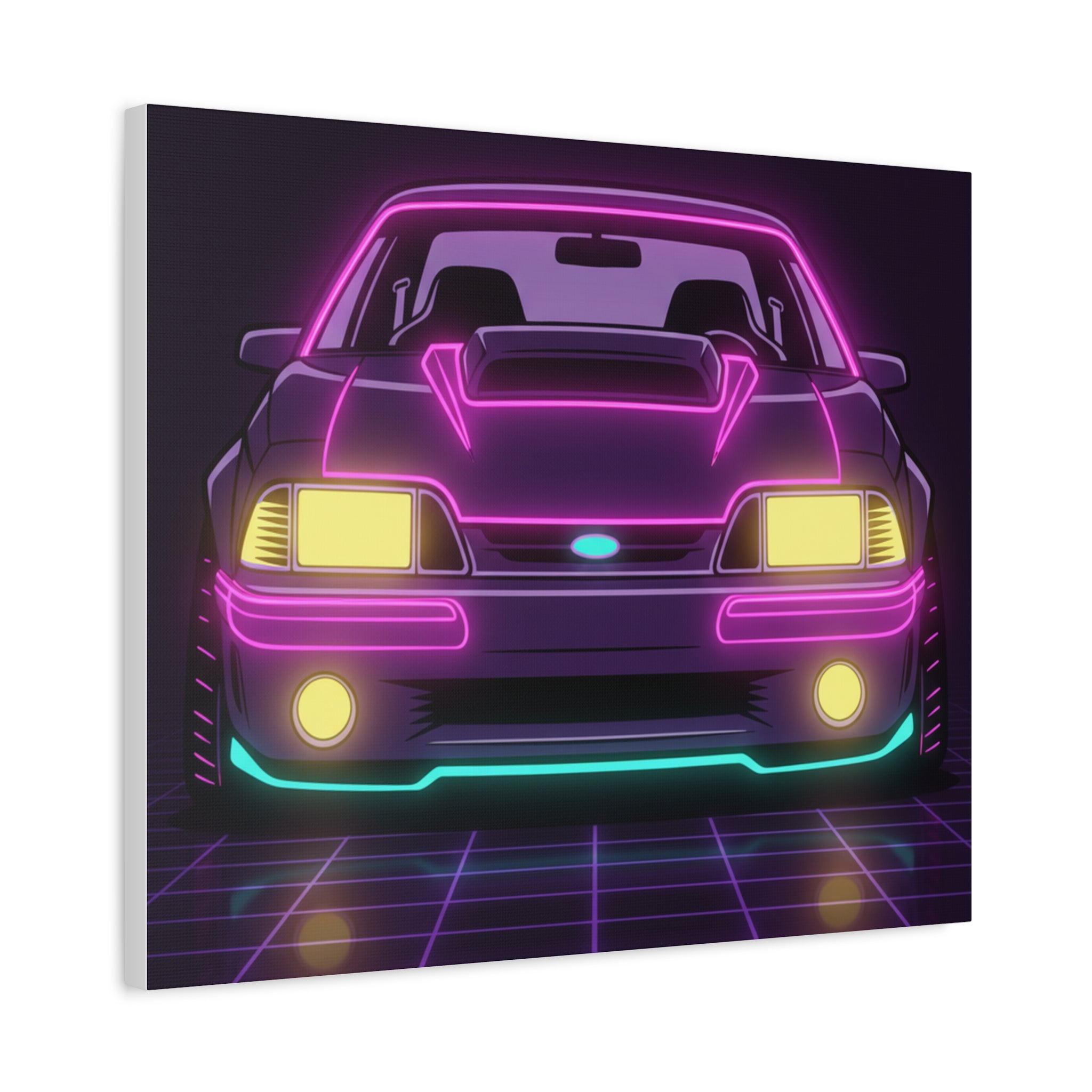 Ford Mustang Fox Body GT Canvas Wall Art