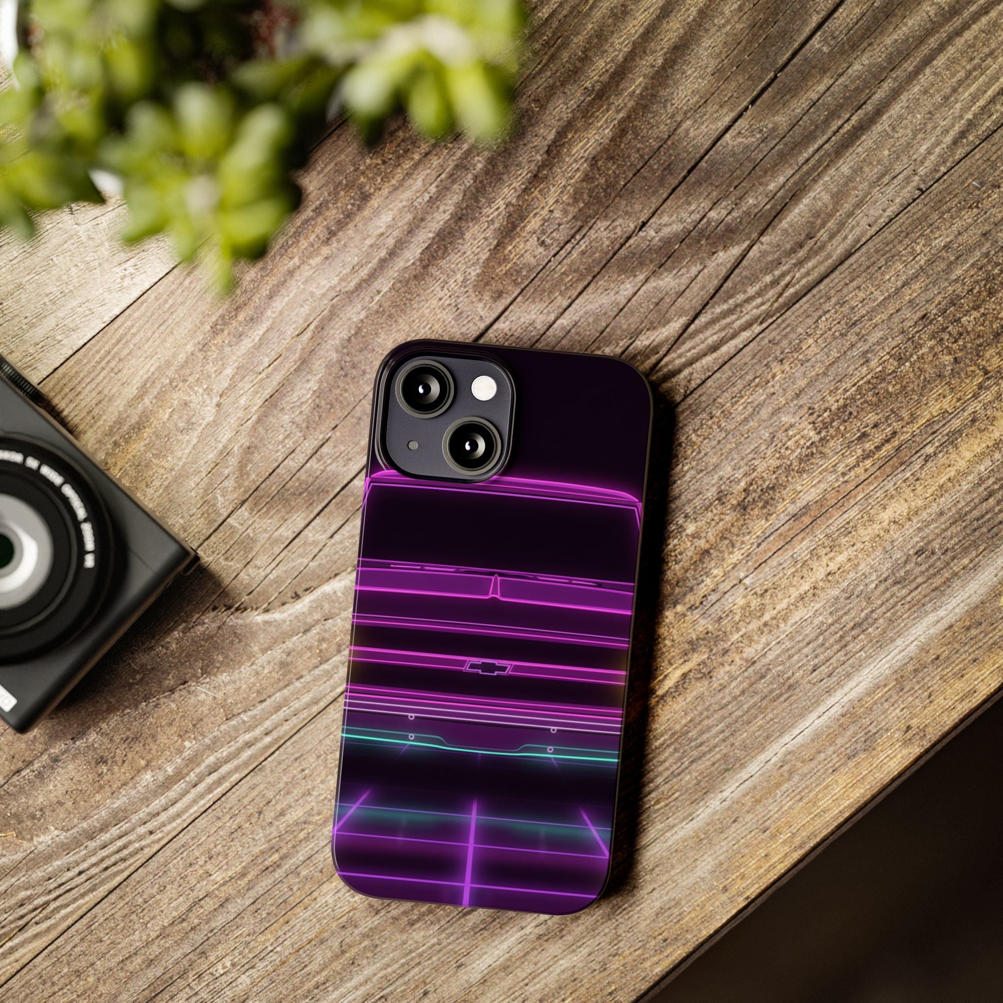 Chevy C10 Pickup (1967-72) Pro-Touring Neon Synthwave Phone Case