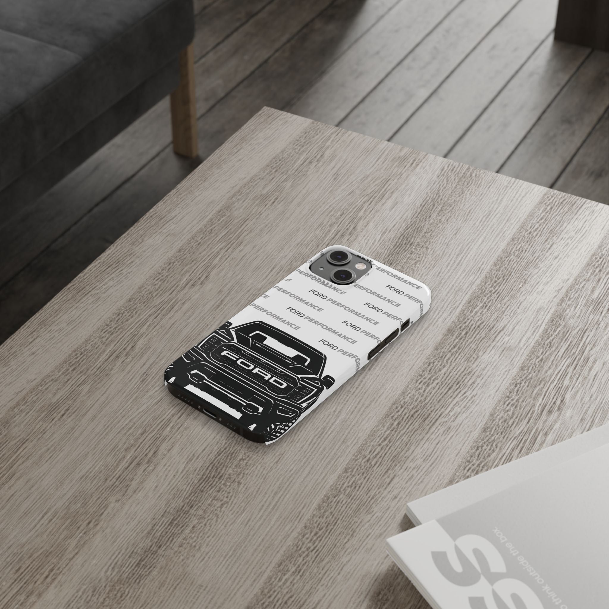 Ford Raptor (Gen 3) Slim Phone Case Greyscale