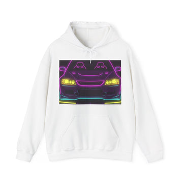 Mitsubishi Evo IX (2005-07) Neon Synthwave Unisex Hoodie
