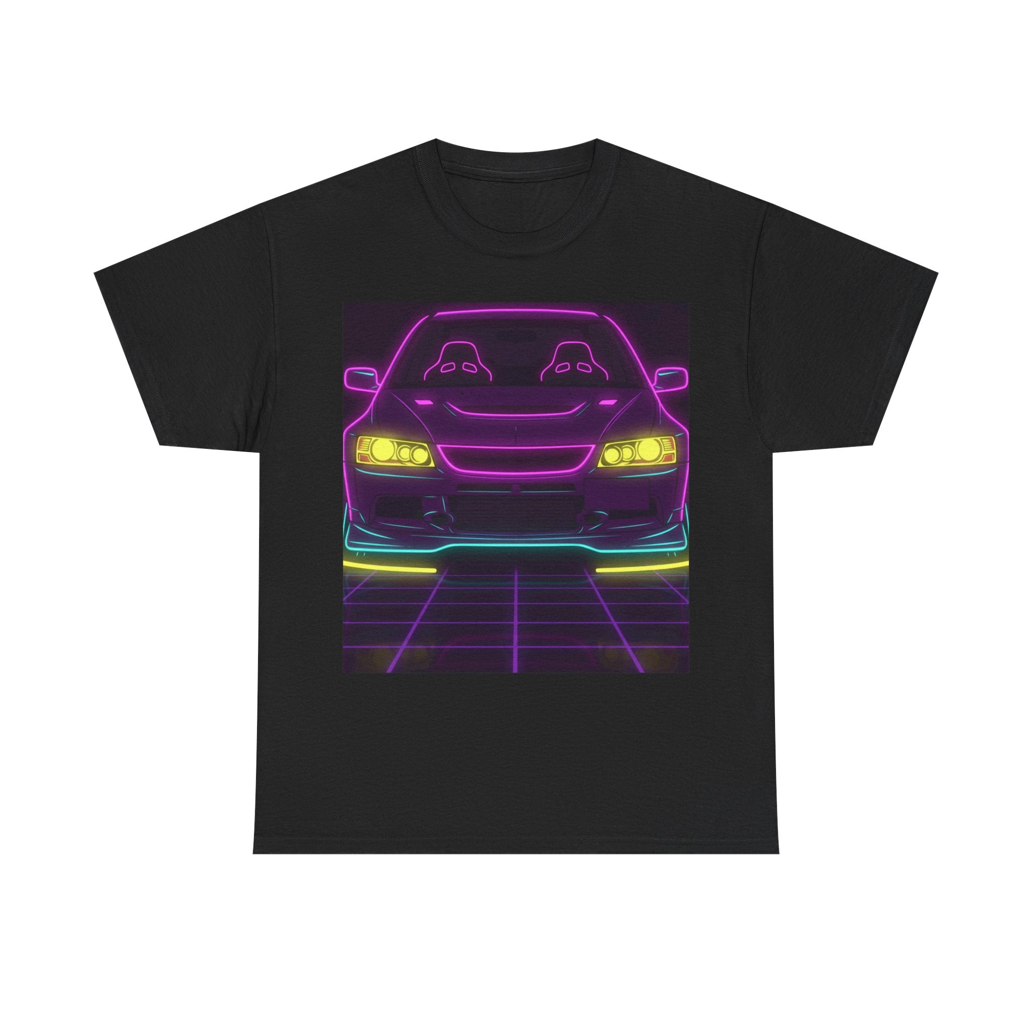 Mitsubishi Evo IX (2005-07) Neon Synthwave Unisex Tee