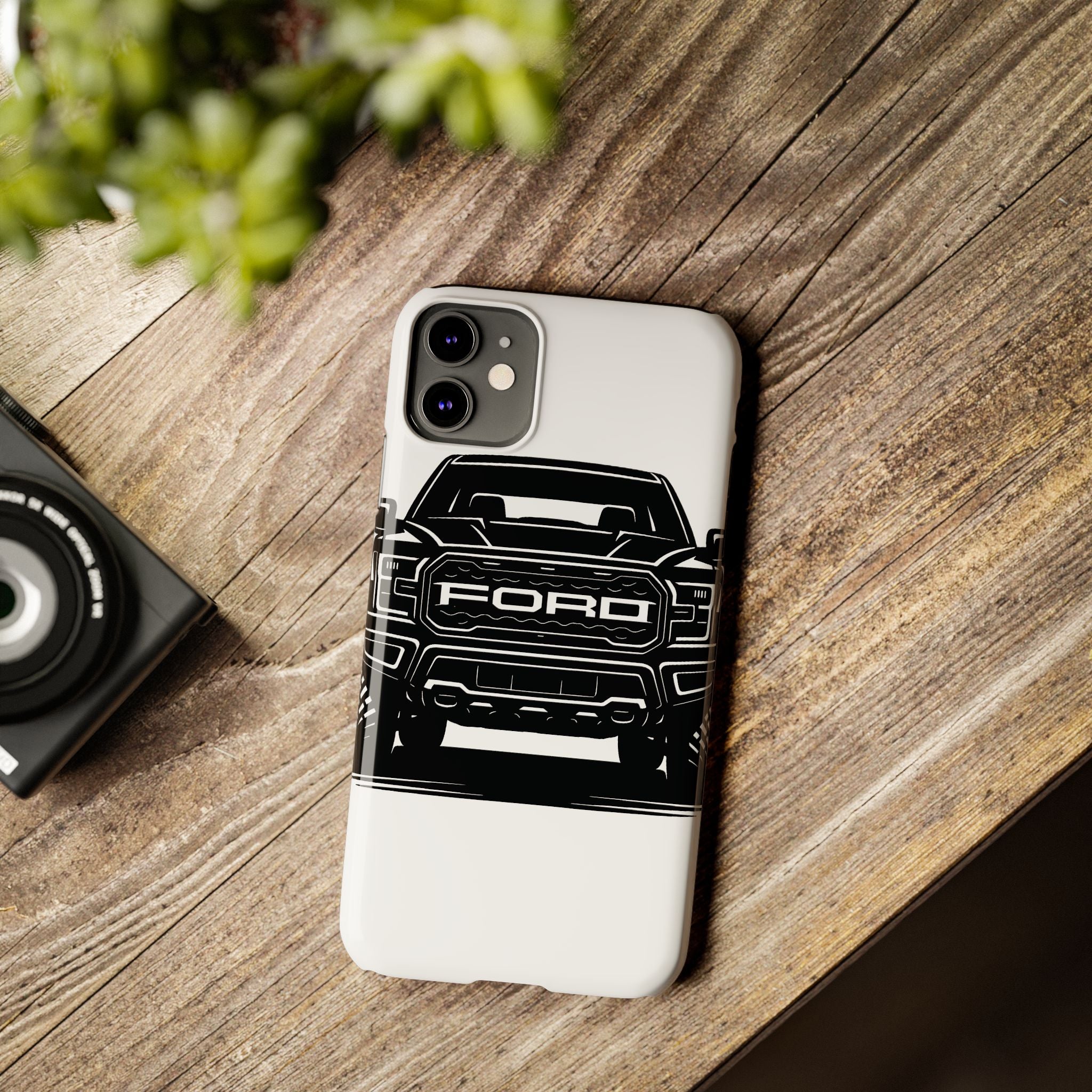 Ford Raptor (Gen 3) Slim Phone Case Greyscale