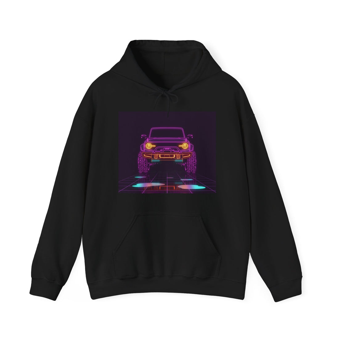 Ford Bronco (2021+) Neon Synthwave Unisex Hoodie