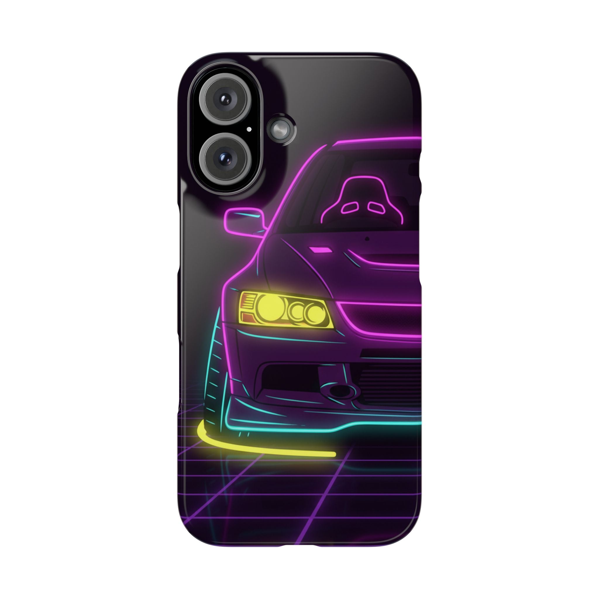 Mitsubishi Evo IX (2005-07) Neon Synthwave Phone Case