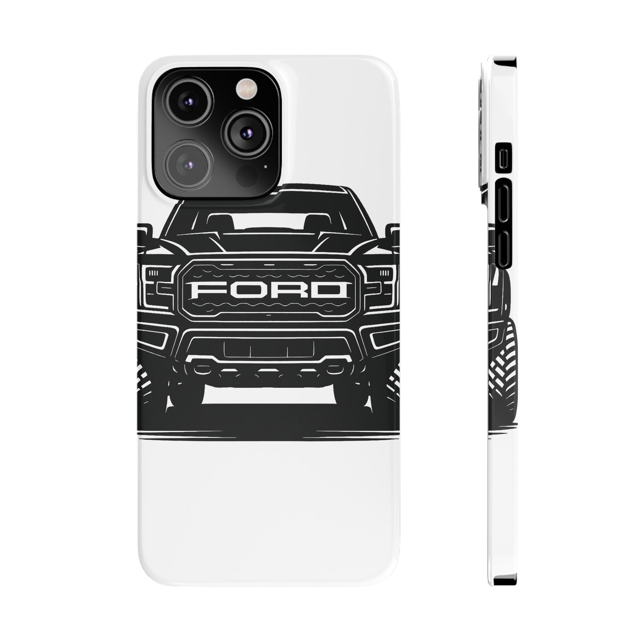 Ford Raptor (Gen 3) Slim Phone Case Greyscale
