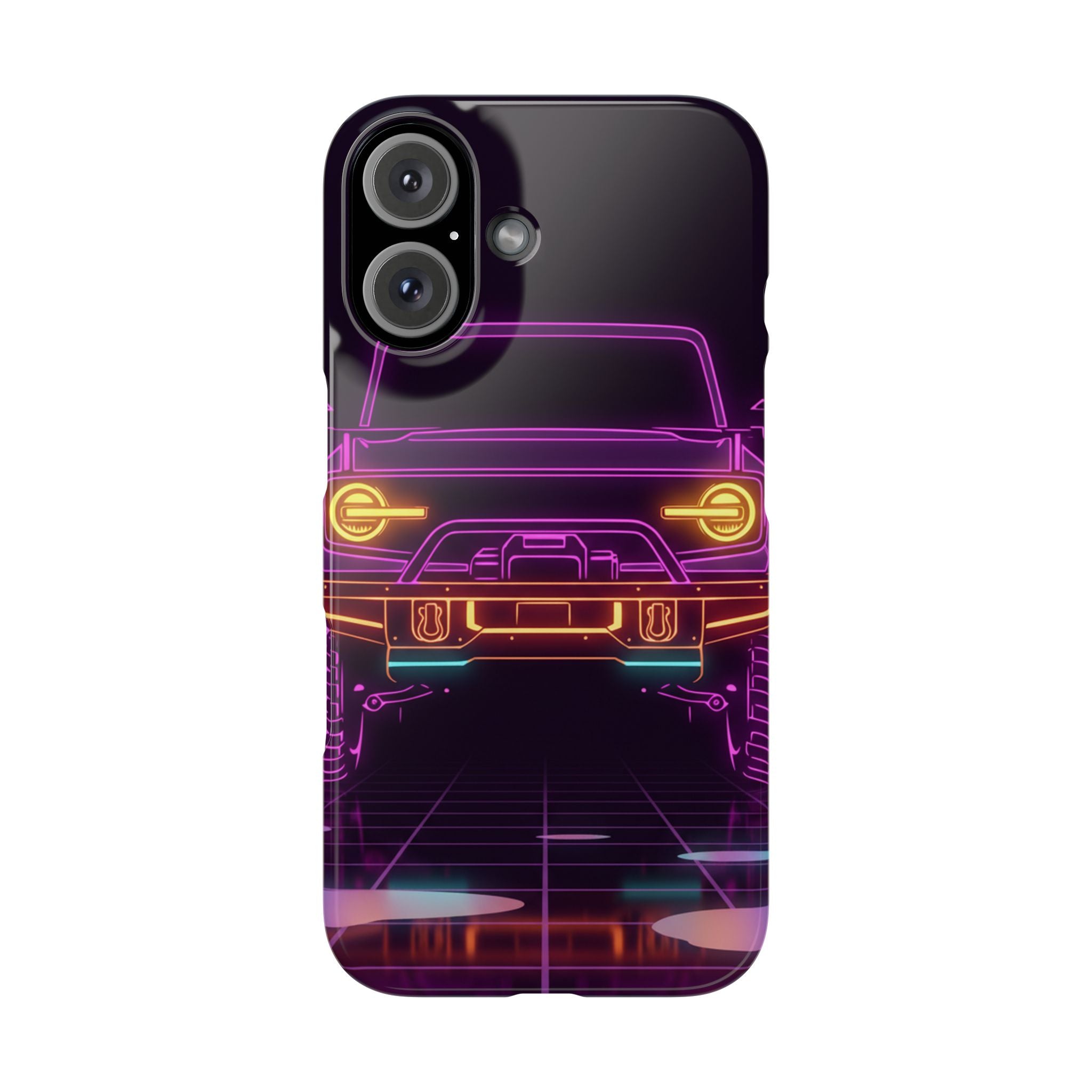Ford Bronco (2021+) Neon Synthwave Phone Case