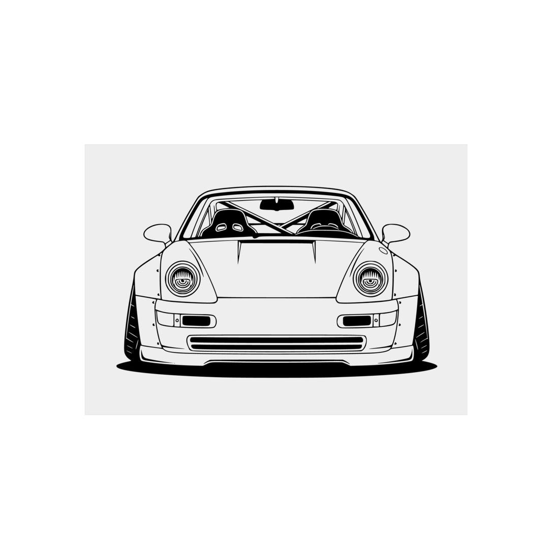 Porsche 964 Turbo Metal Wall Sign