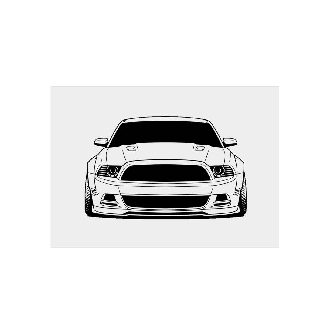 Ford Mustang GT (S197) Metal Wall Sign
