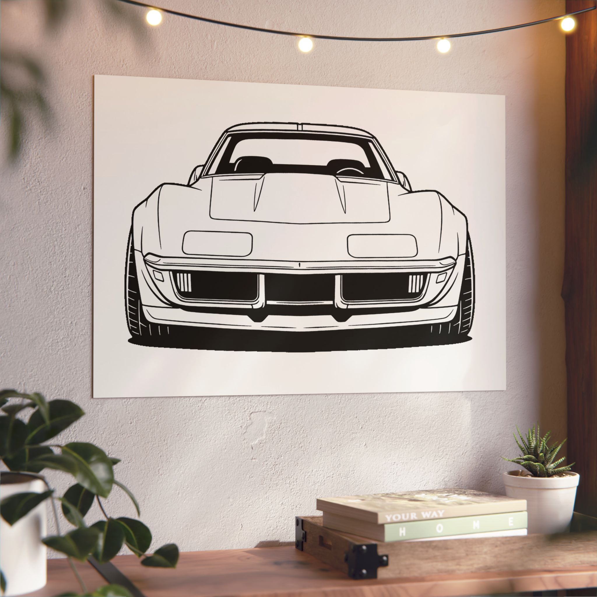 1969 Corvette Stingray C3 Metal Wall Sign
