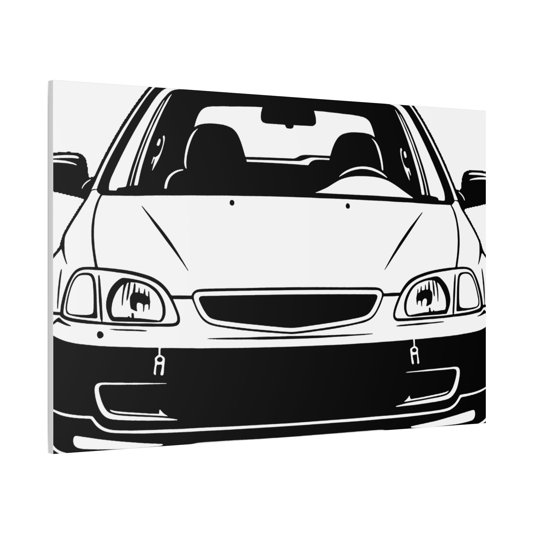 Honda Civic EK Hatch Canvas Wall Art