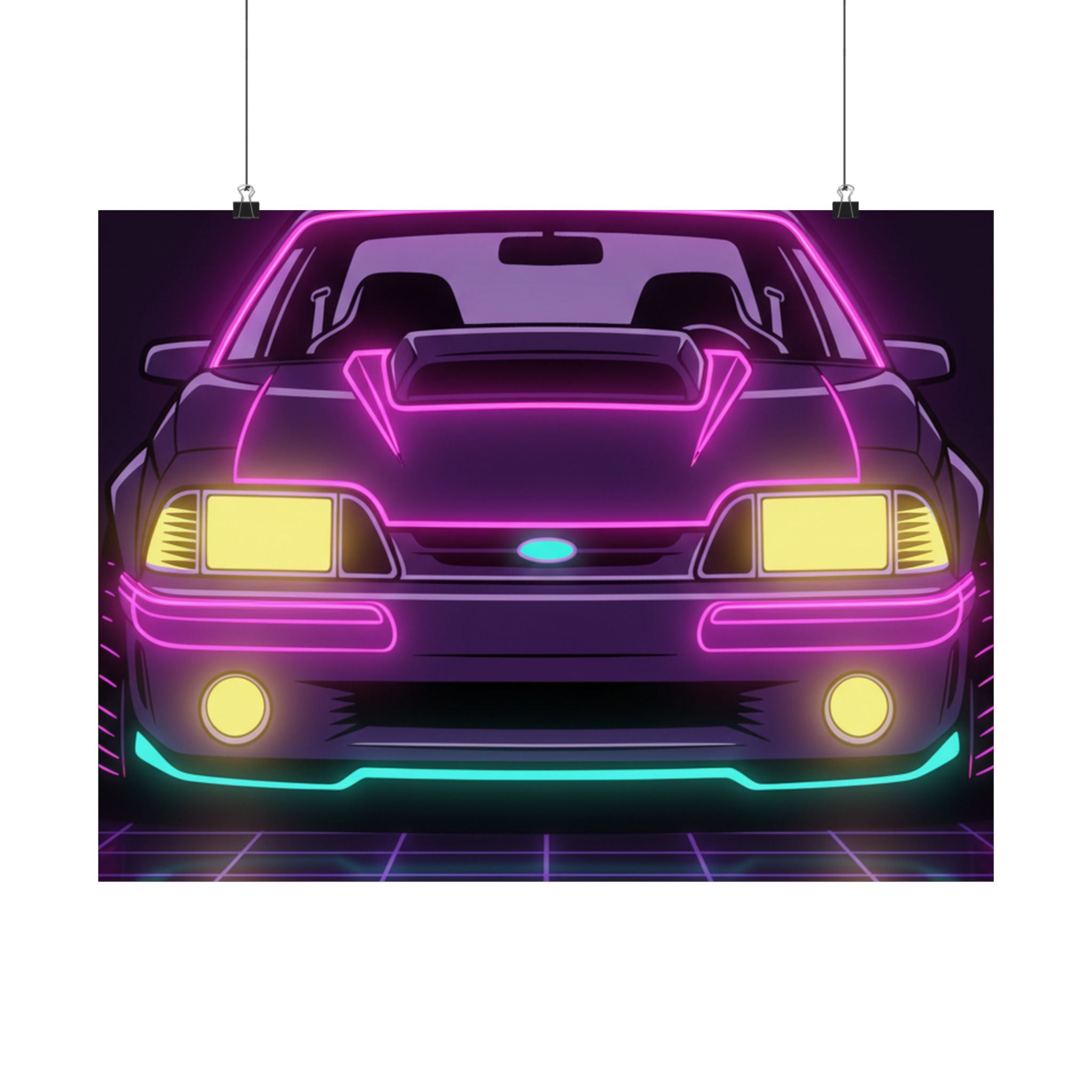 Ford Mustang Fox Body GT Poster