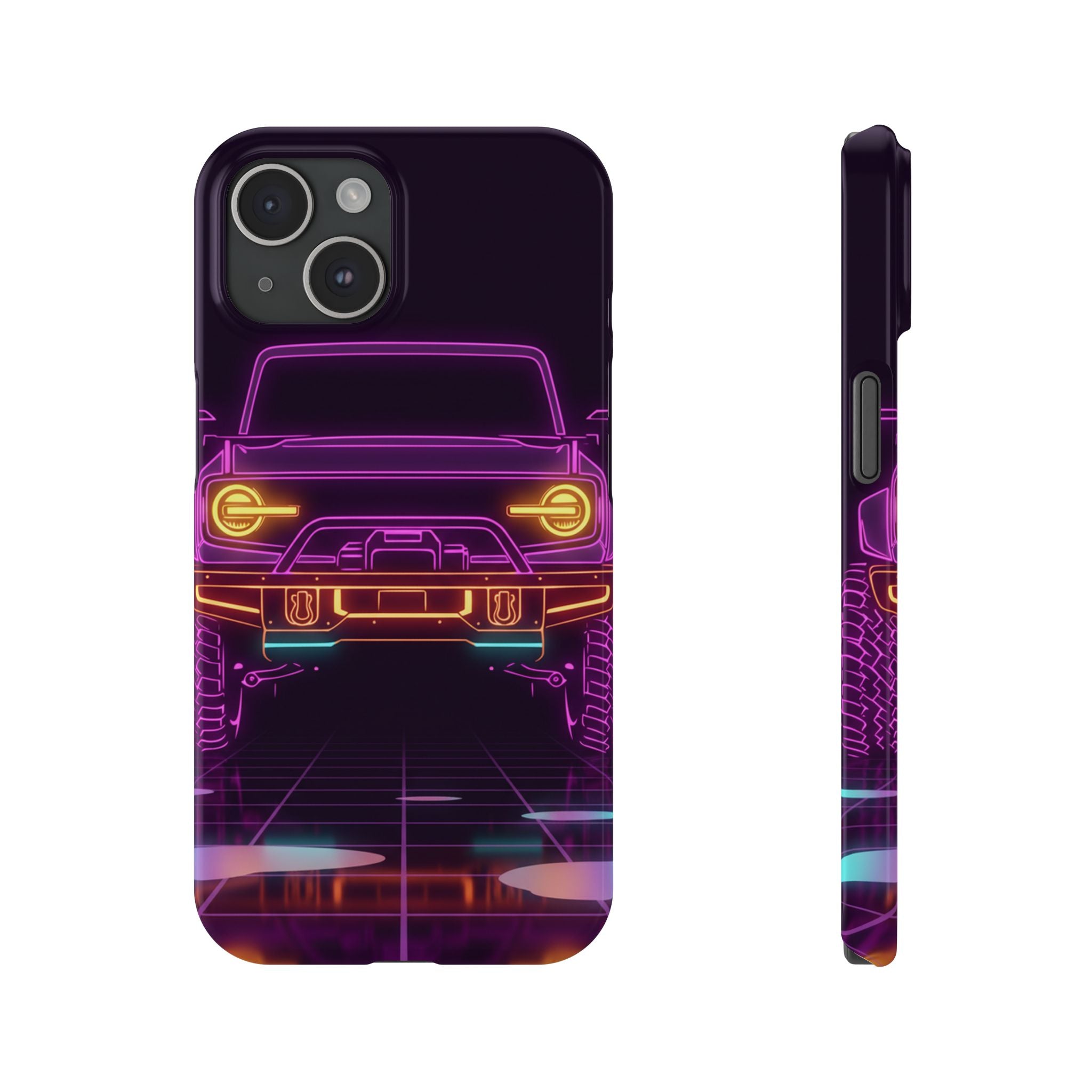 Ford Bronco (2021+) Neon Synthwave Phone Case
