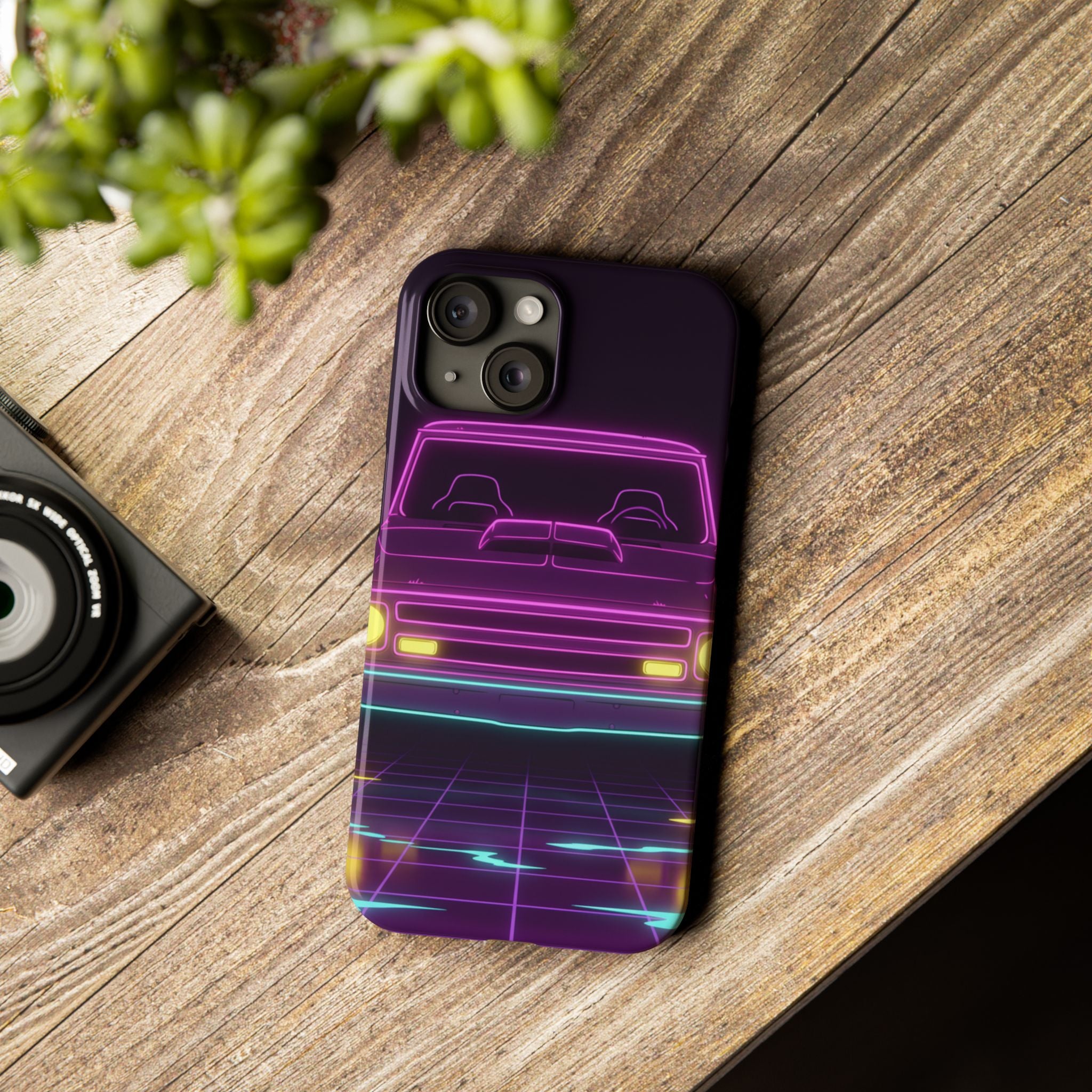 Chevy C10 Pickup (1967-72) Neon Synthwave Phone Case