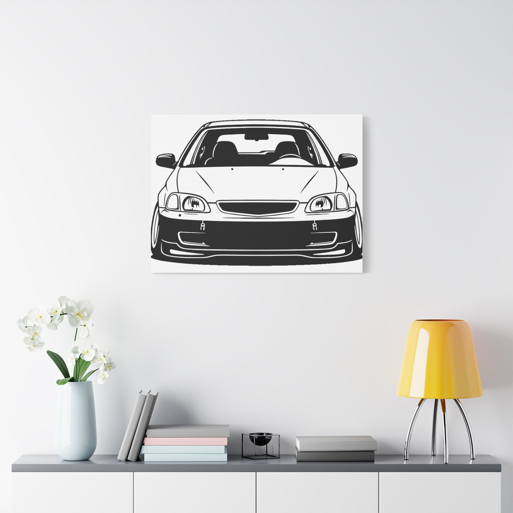 Honda Civic EK Hatch Canvas Wall Art