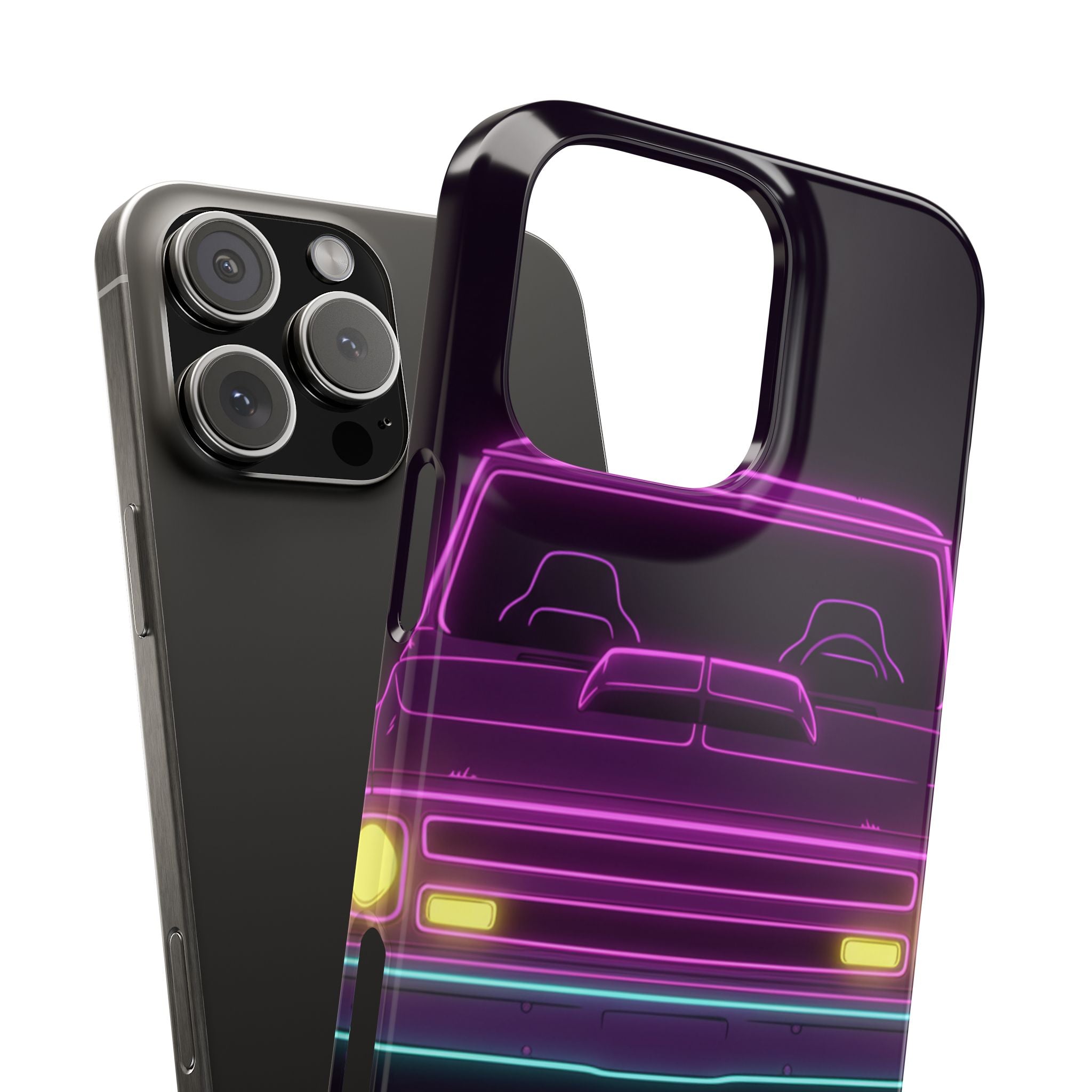 Chevy C10 Pickup (1967-72) Neon Synthwave Phone Case