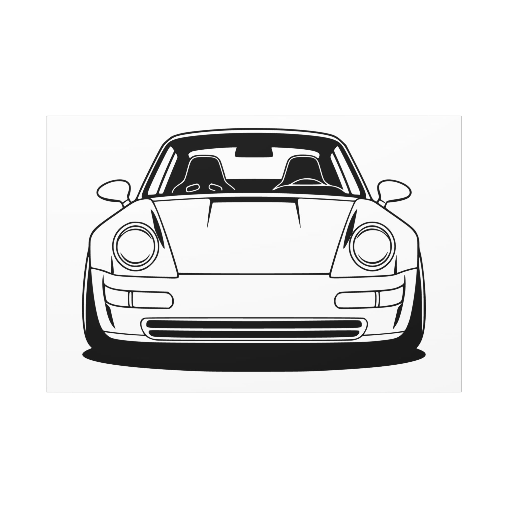 Porsche 964 Singer Canvas Wall Art