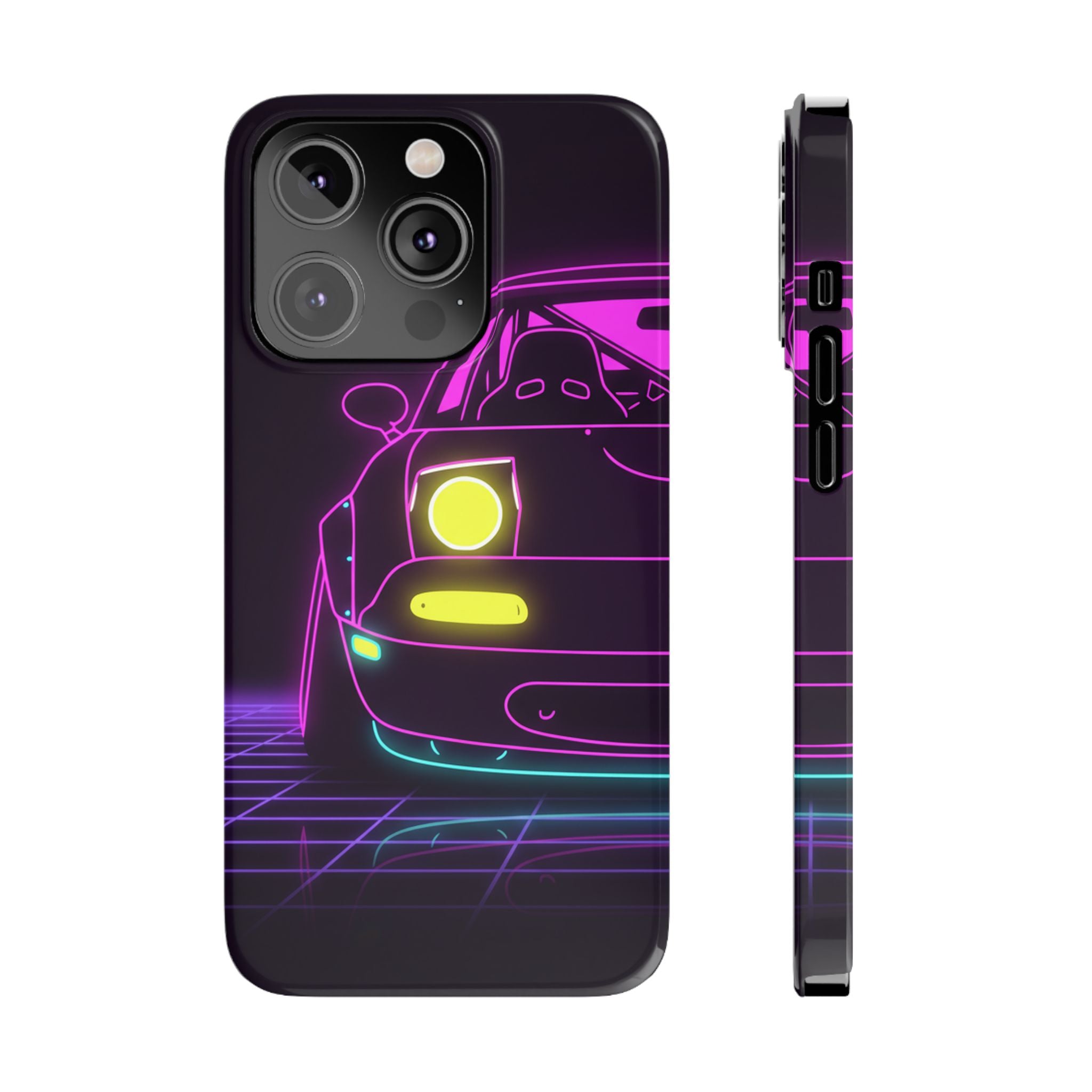 Mazda Miata NA (1989-97) Neon Synthwave Phone Case