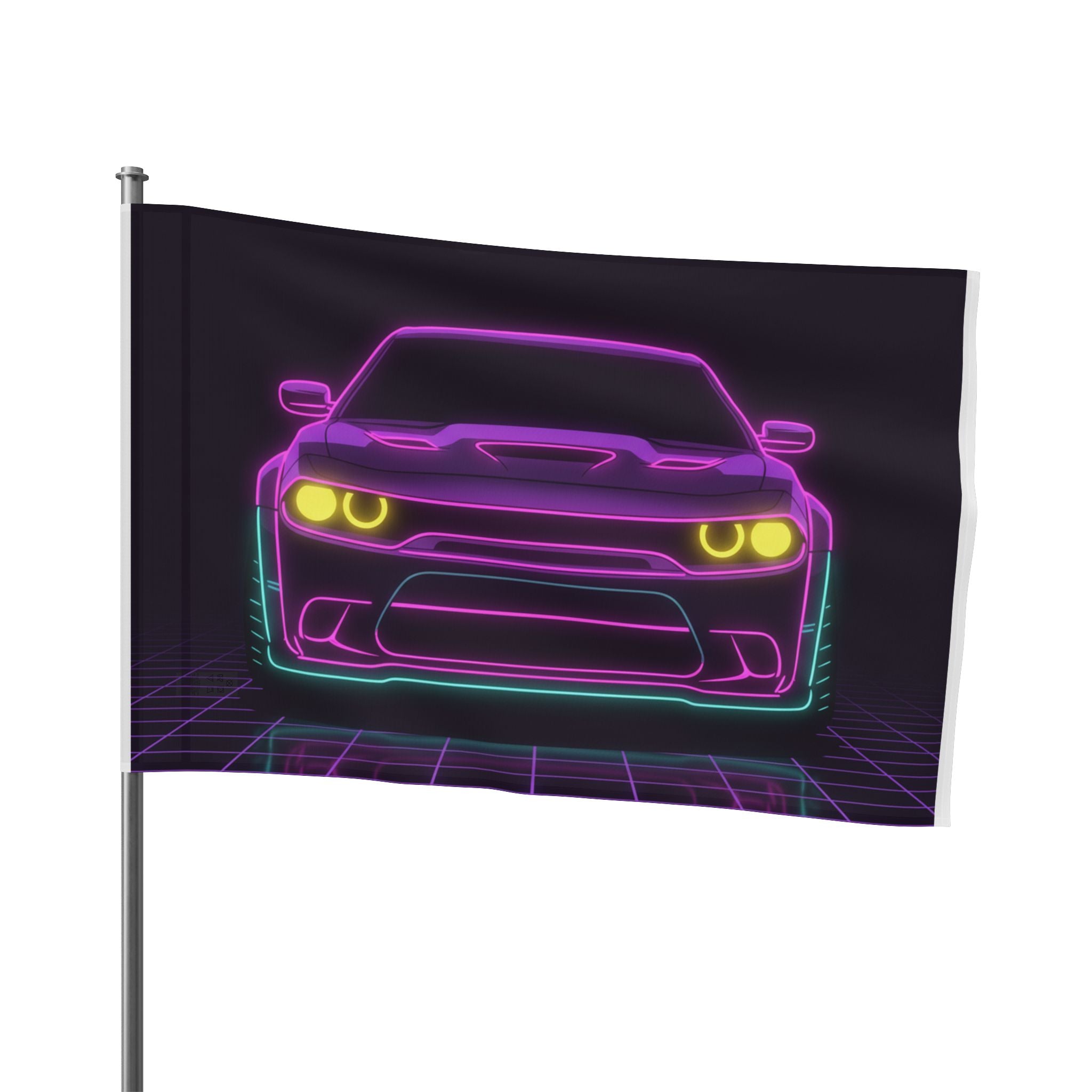 Dodge Challenger SRT Hellcat Garage Flag