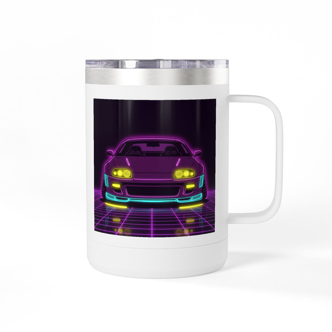 Toyota Supra MK4 Neon Synthwave Coffee Mug