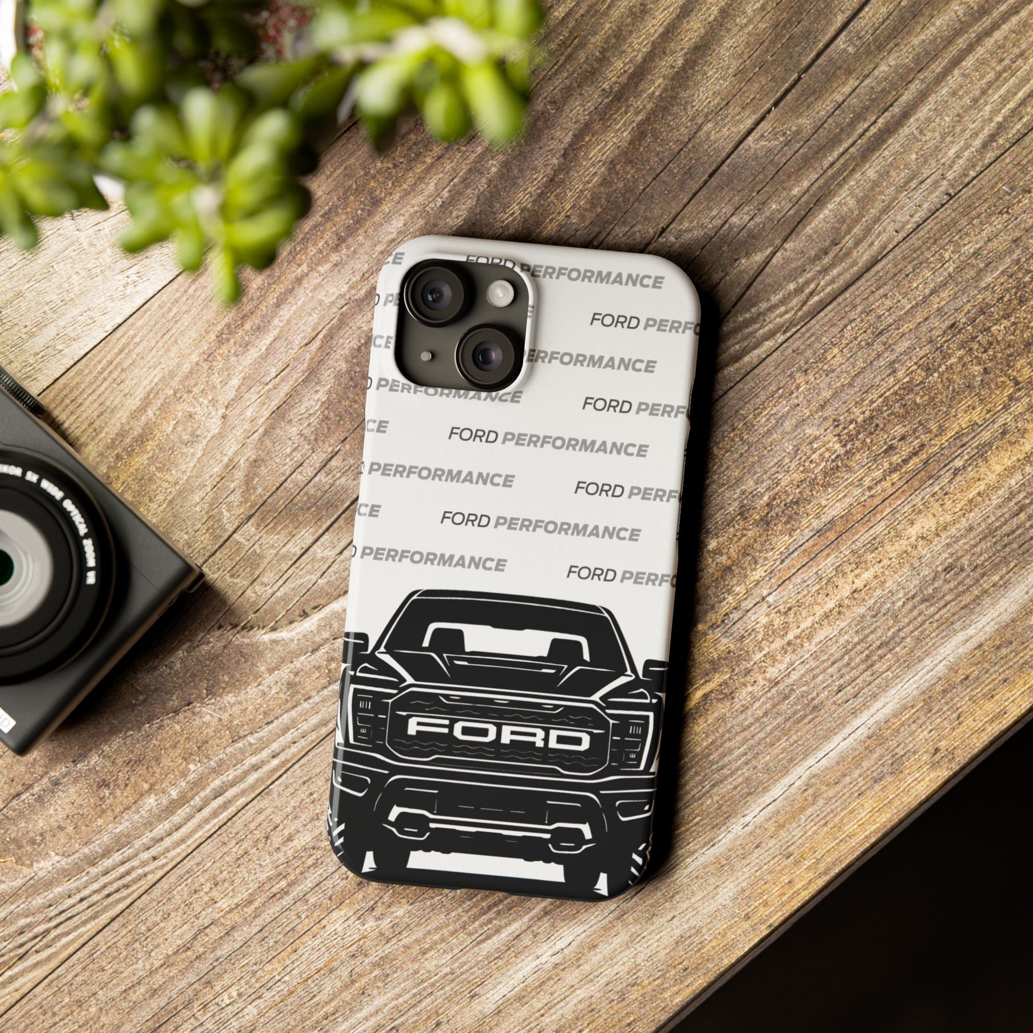 Ford Raptor (Gen 3) Slim Phone Case Greyscale