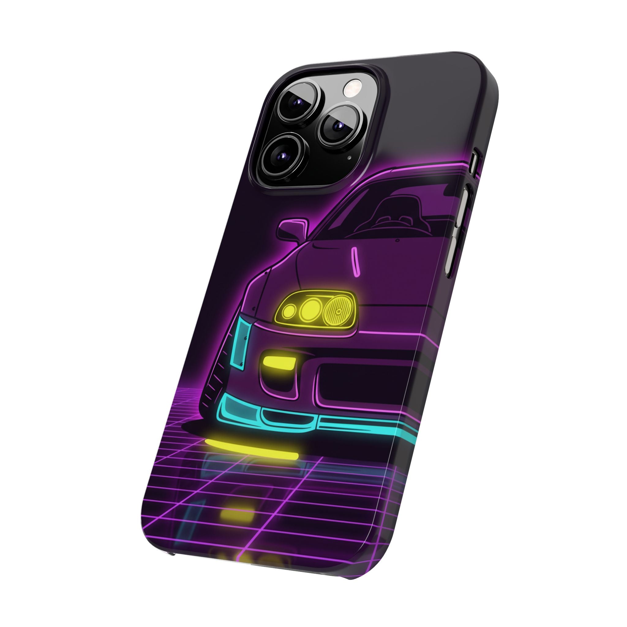 Toyota Supra MK4 Neon Synthwave Phone Case