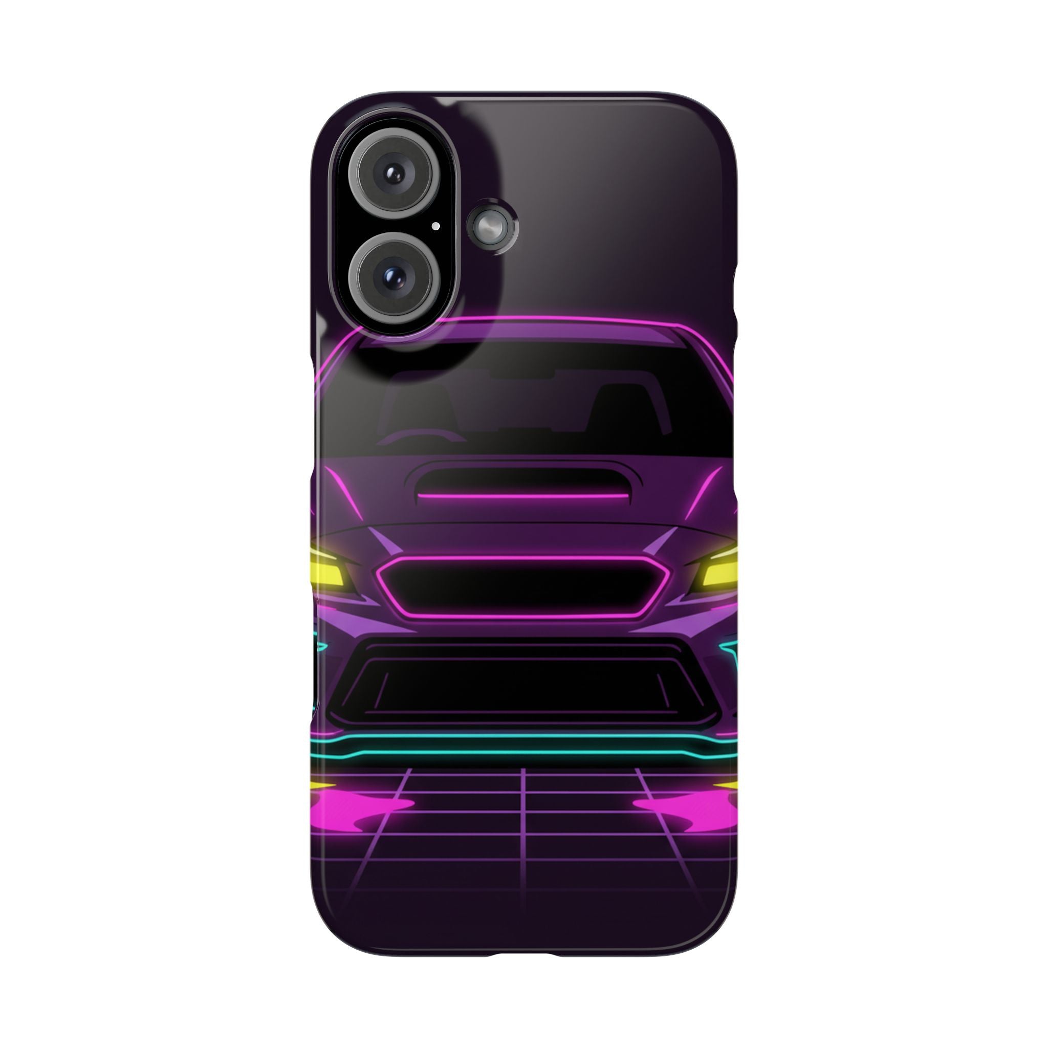 Subaru WRX STI Neon Synthwave Phone Case