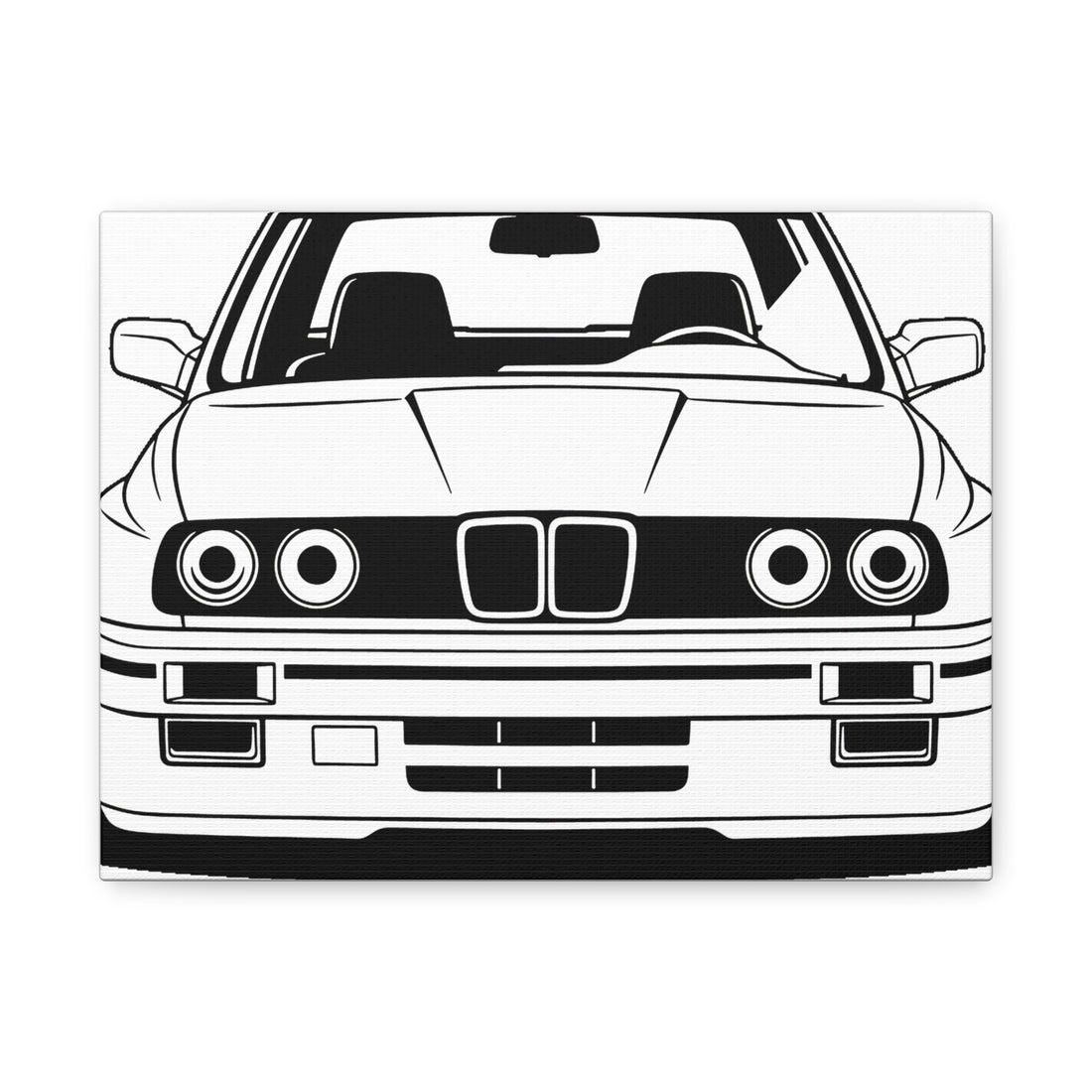 BMW E30 Canvas Wall Art