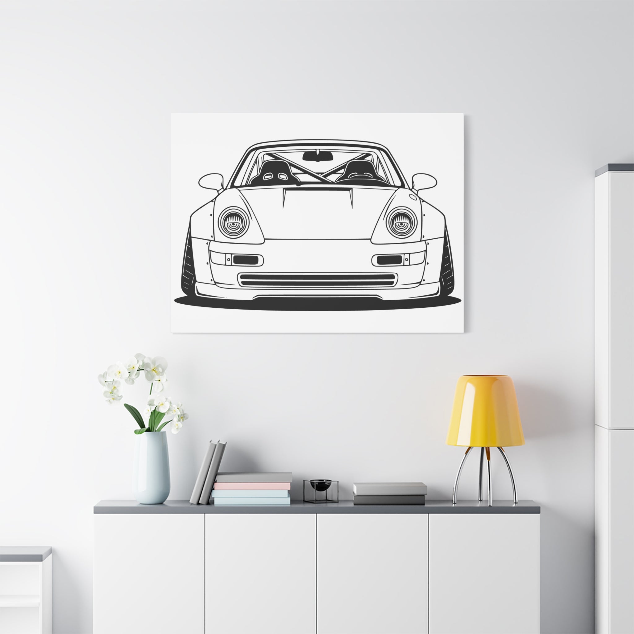 Porsche 964 Turbo Canvas Wall Art