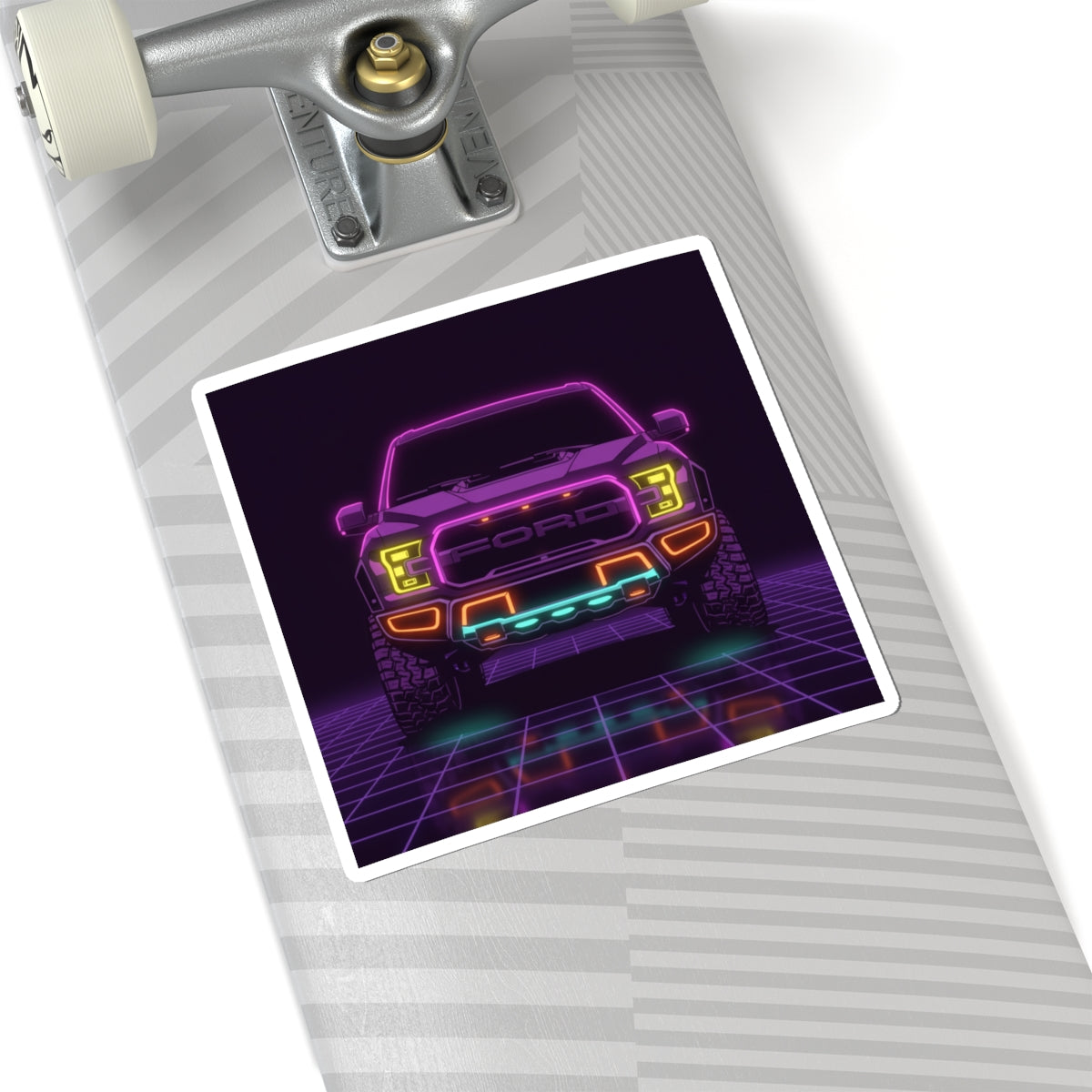 Ford F-150 Raptor Gen 2 Neon Synthwave Sticker