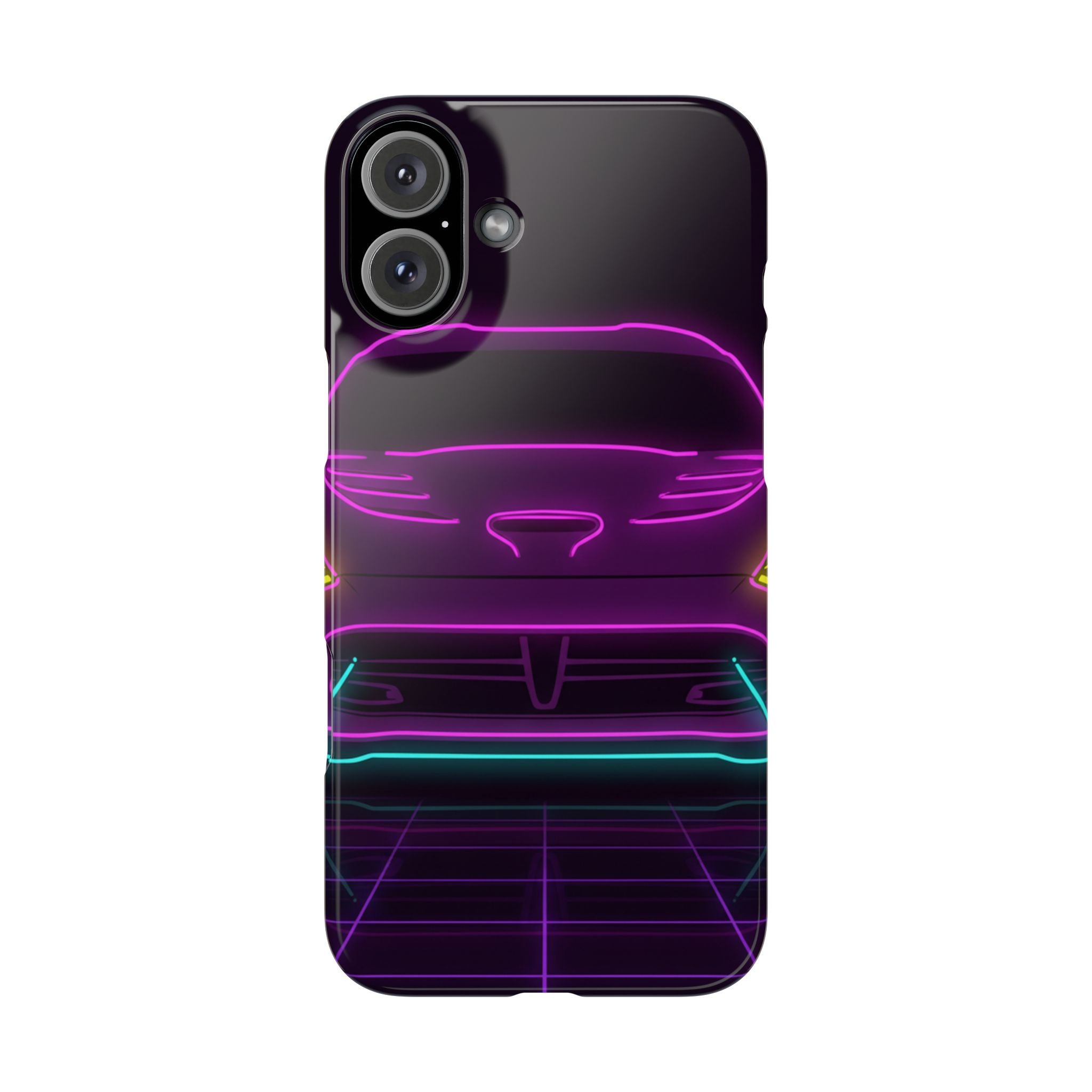 Dodge Viper (1992-17) Neon Synthwave Phone Case