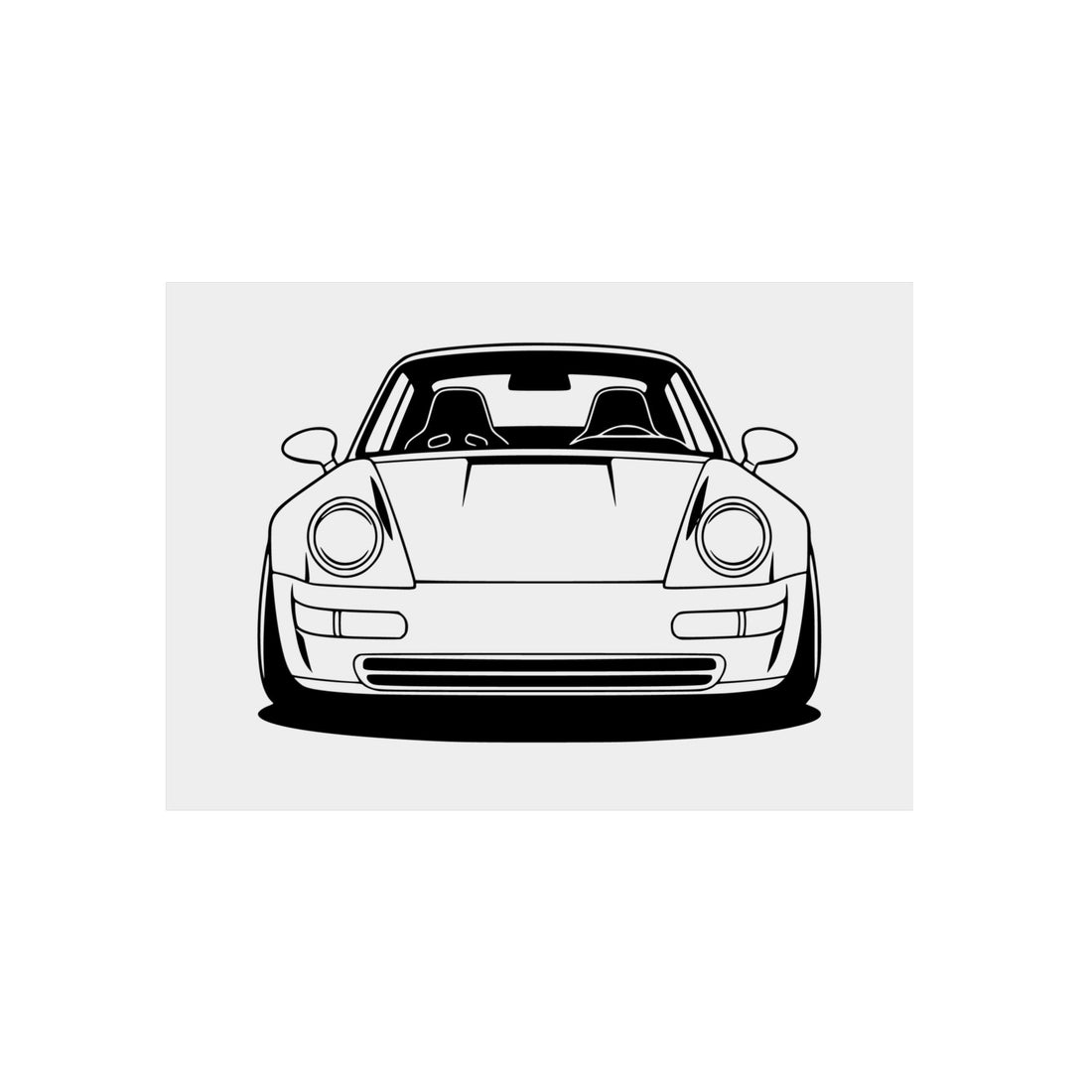 Porsche 964 Singer Metal Wall Sign