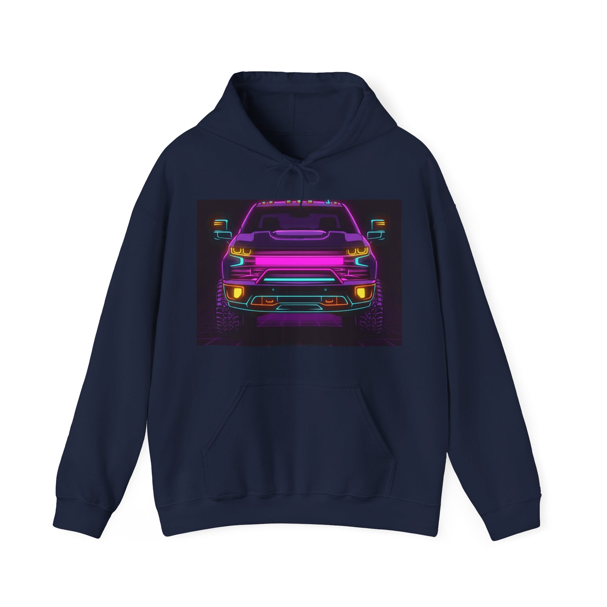 Chevy Silverado Trail Boss (2019+) Neon Synthwave Unisex Hoodie