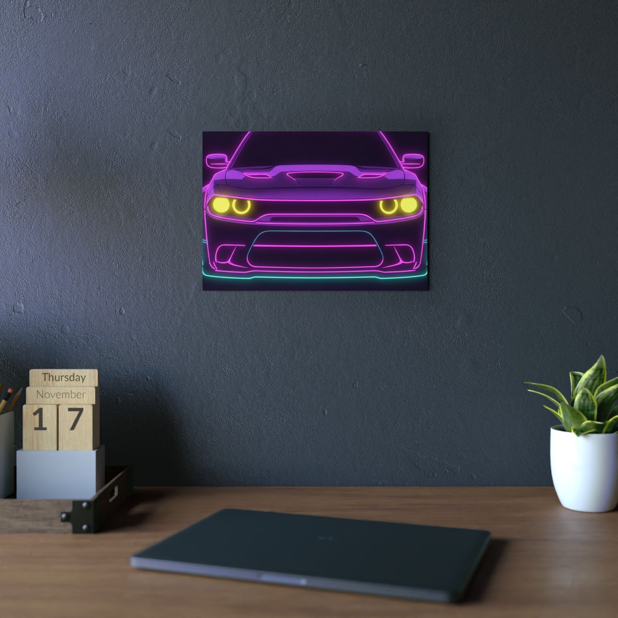 Dodge Challenger SRT Hellcat Metal Wall Sign