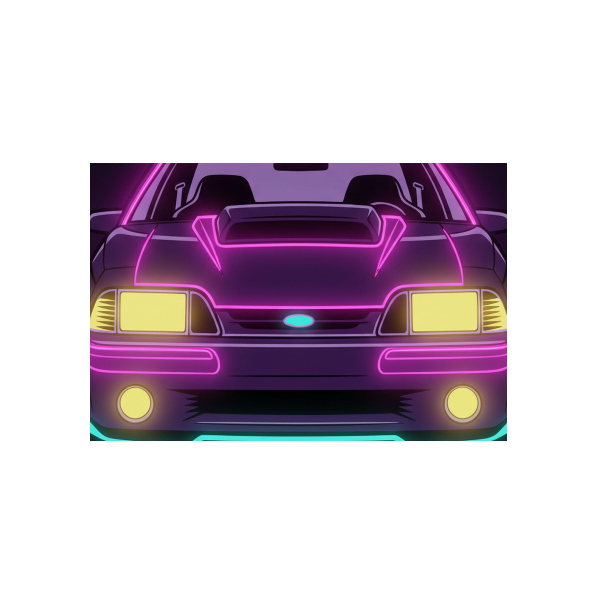 Ford Mustang Fox Body GT Metal Wall Sign