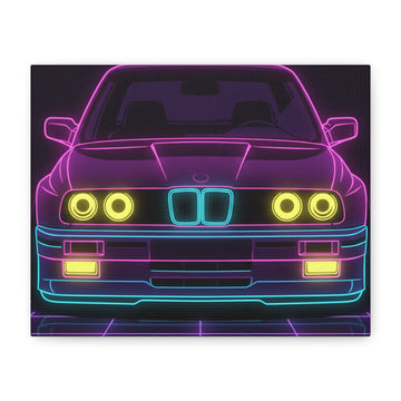 BMW E30 Canvas Wall Art