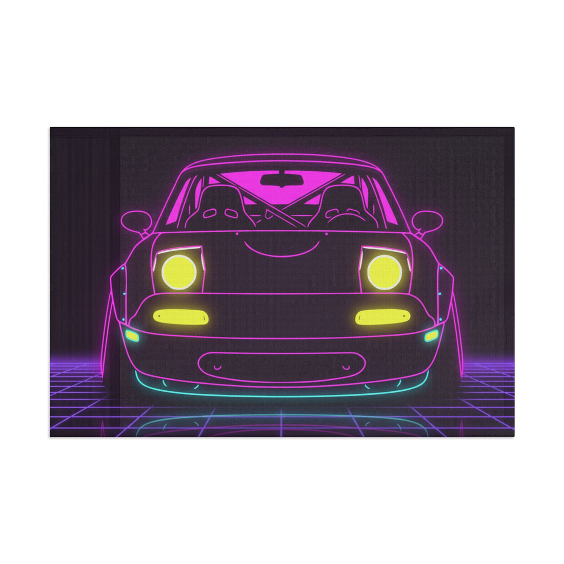 Mazda Miata NA (1989-97) Neon Synthwave Garage Flag