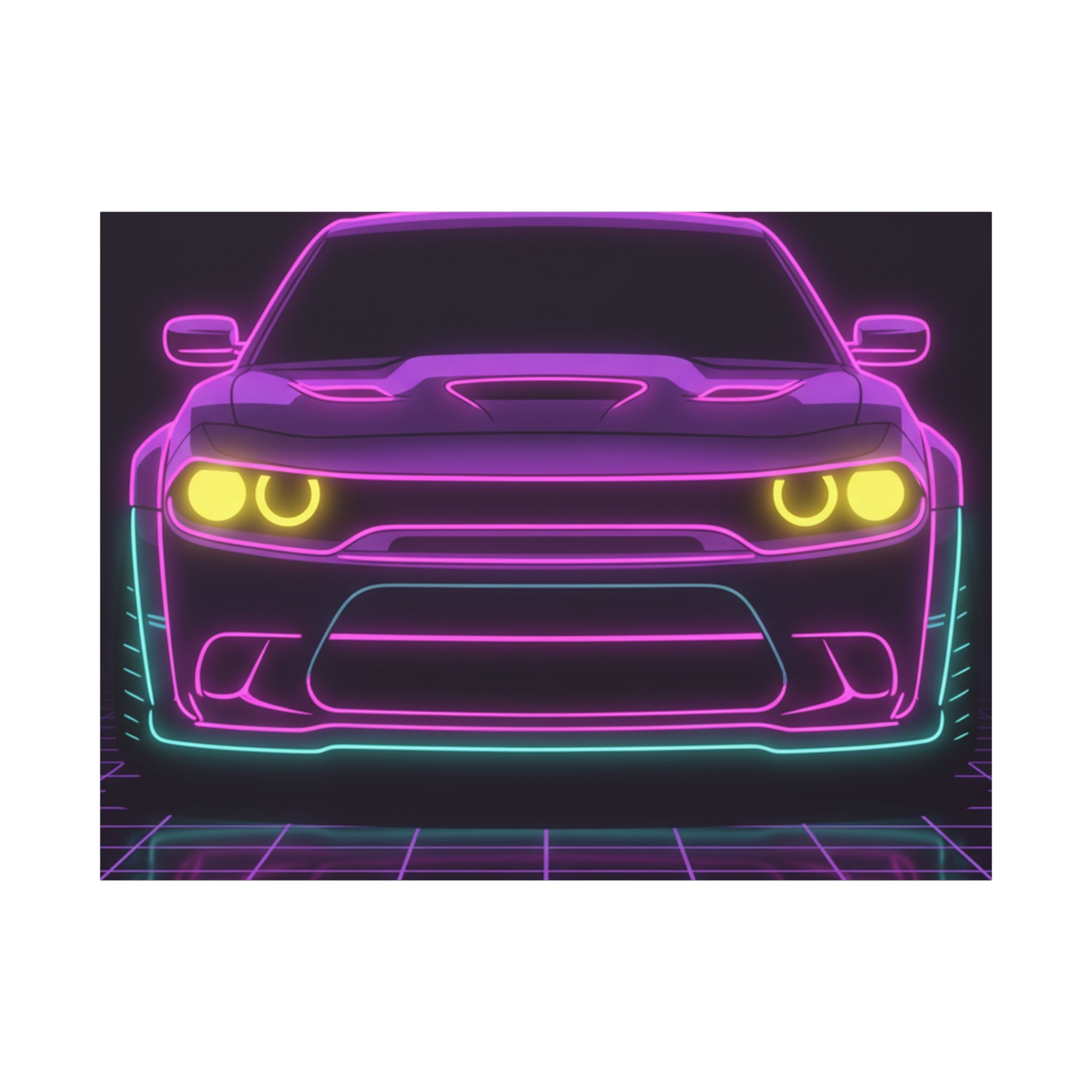 Dodge Challenger SRT Hellcat Canvas Wall Art