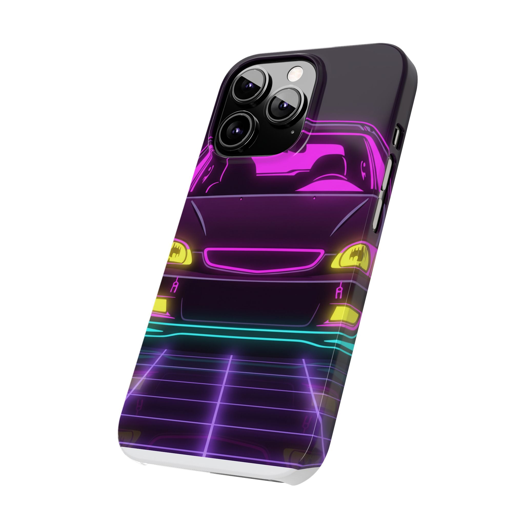 Honda Civic EK Hatch Neon Synthwave Phone Case