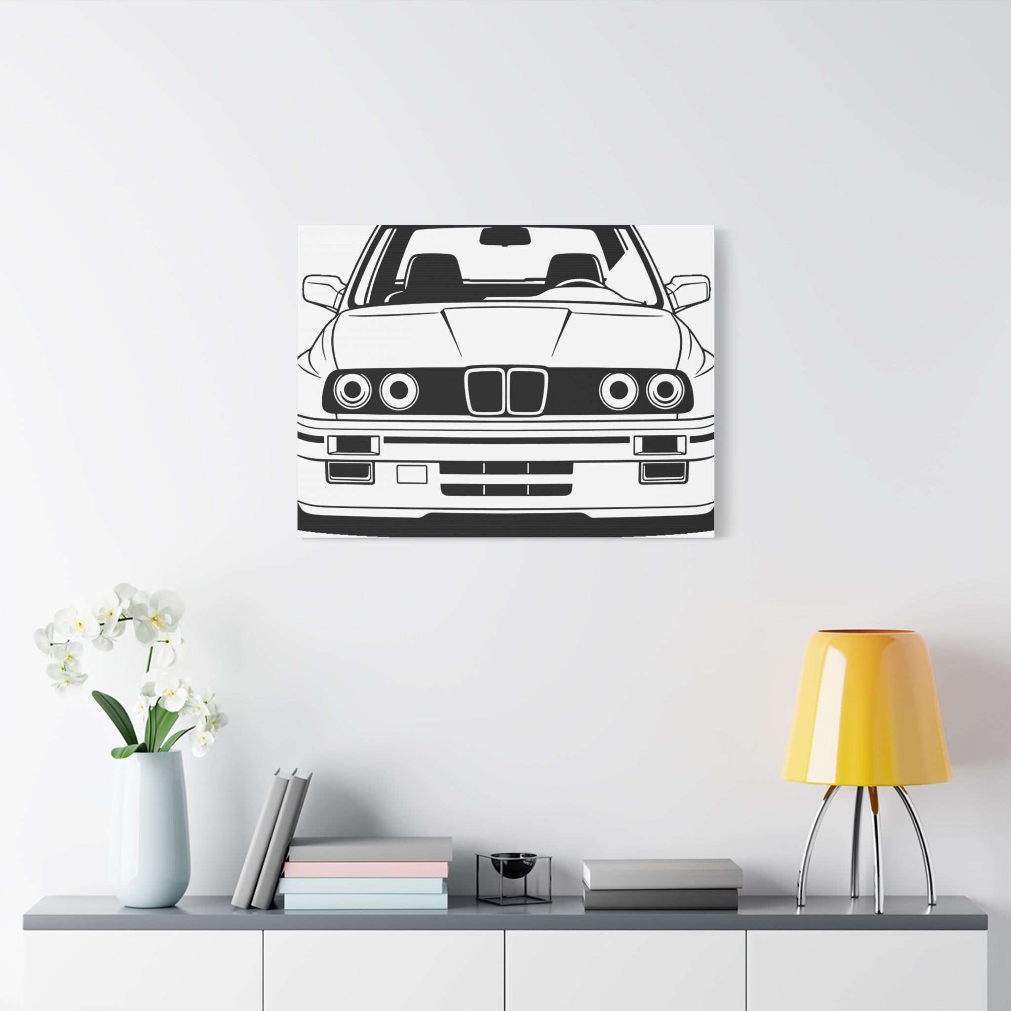 BMW E30 Canvas Wall Art
