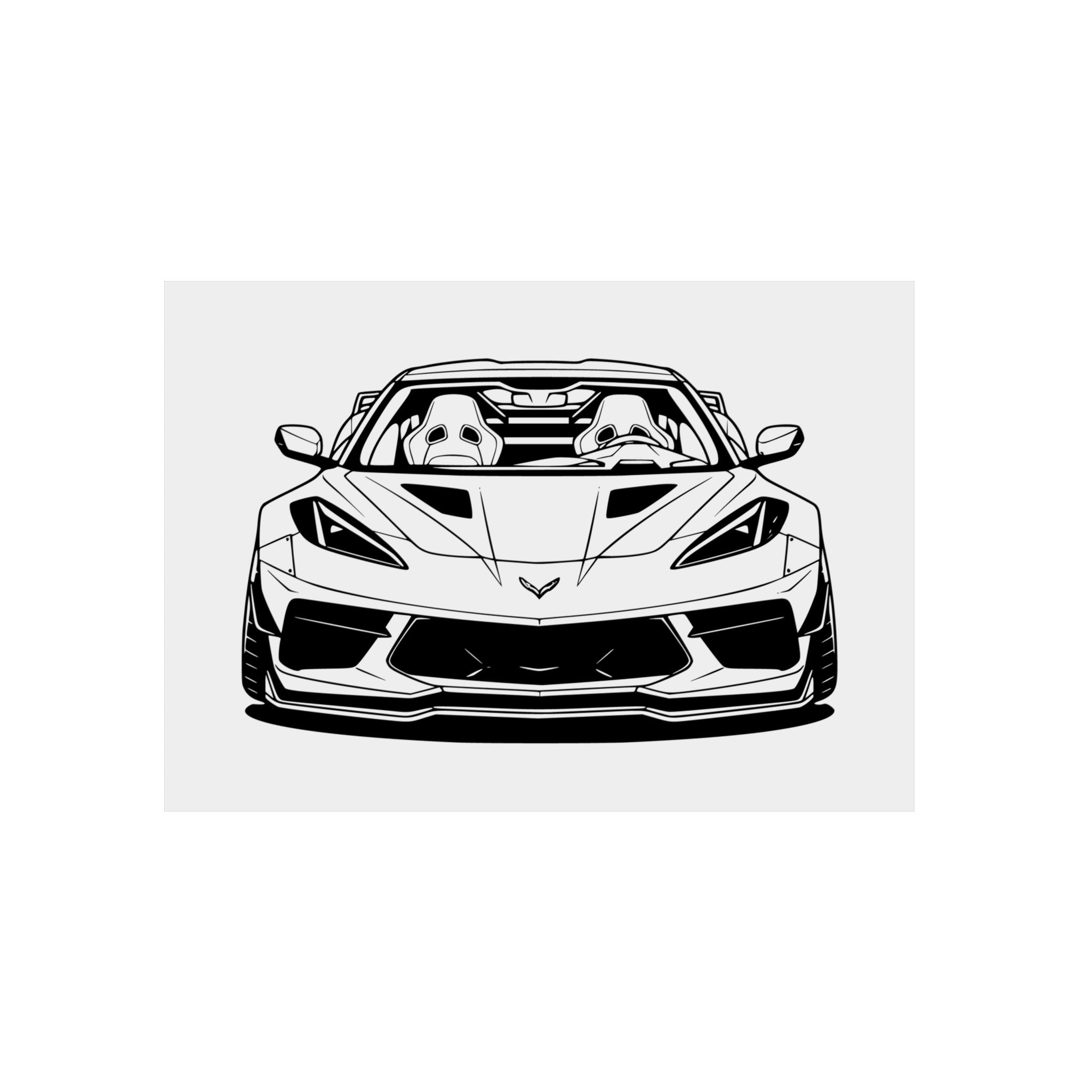 Corvette C8 (2020+) Metal Wall Sign