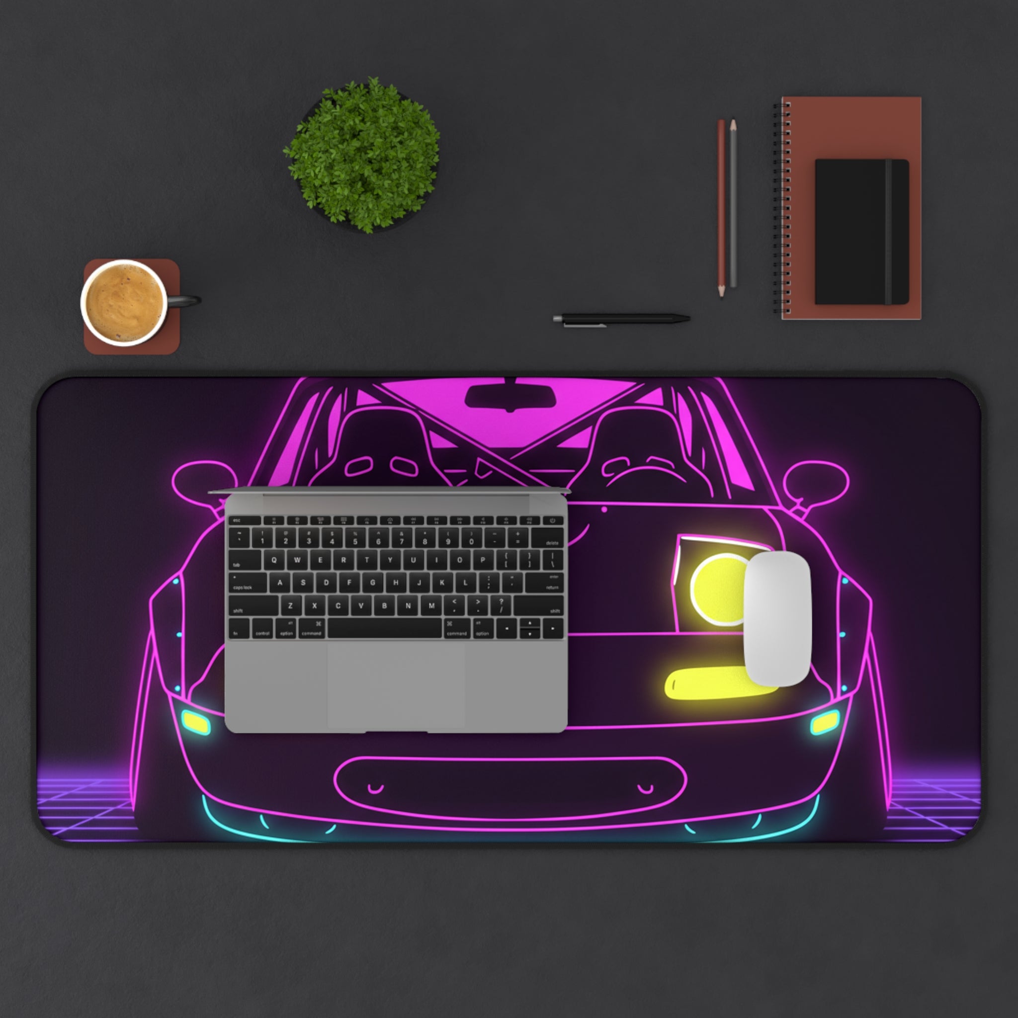 Mazda Miata NA (1989-97) Neon Synthwave Desk Mat