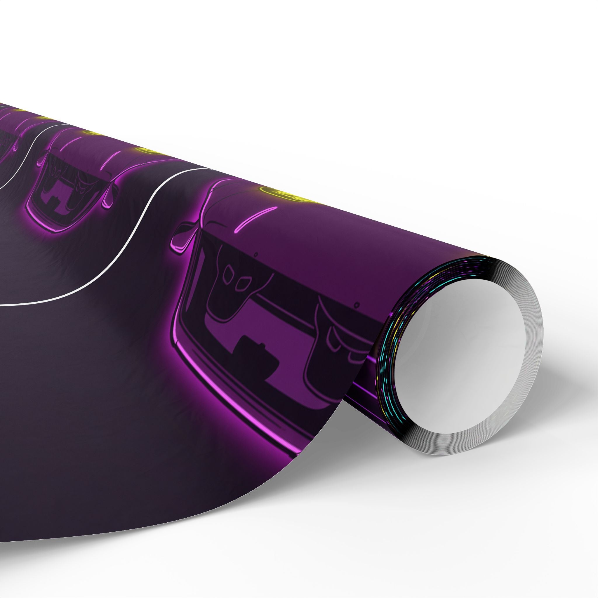 Toyota Supra MK4 Neon Synthwave Gift Wrapping Paper